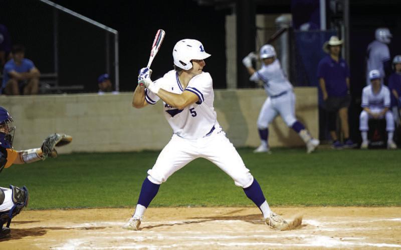 HUNTER KING | DISPATCH RECORD Aden Rascoe had three extra-base hits in the Badgers’ loss to Copperas Cove.