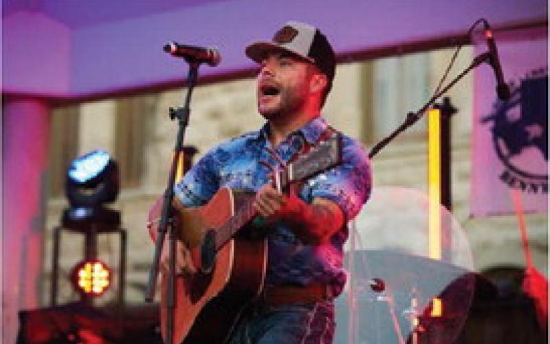 Triston Marez performs at last week’s Concert on the Square. ADAM BARRIOS | DISPATCH RECORD