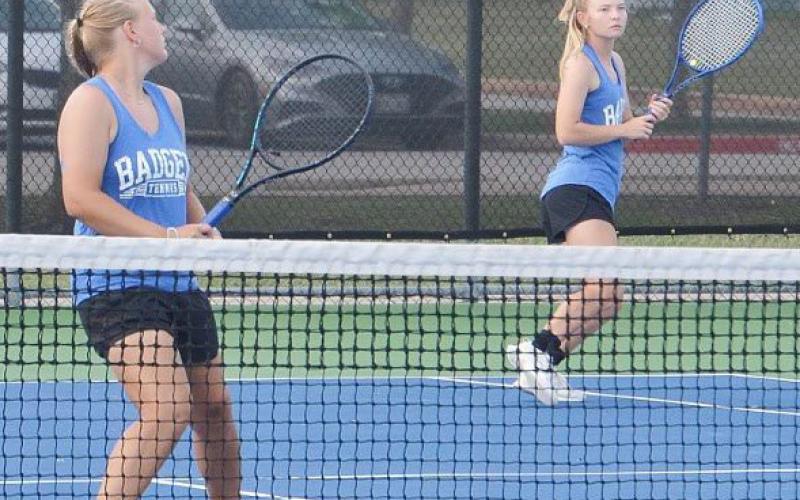 Sydner Unger, front, and Taylor Sheard won district as well. COURTESY PHOTO | KENNETH PEISER