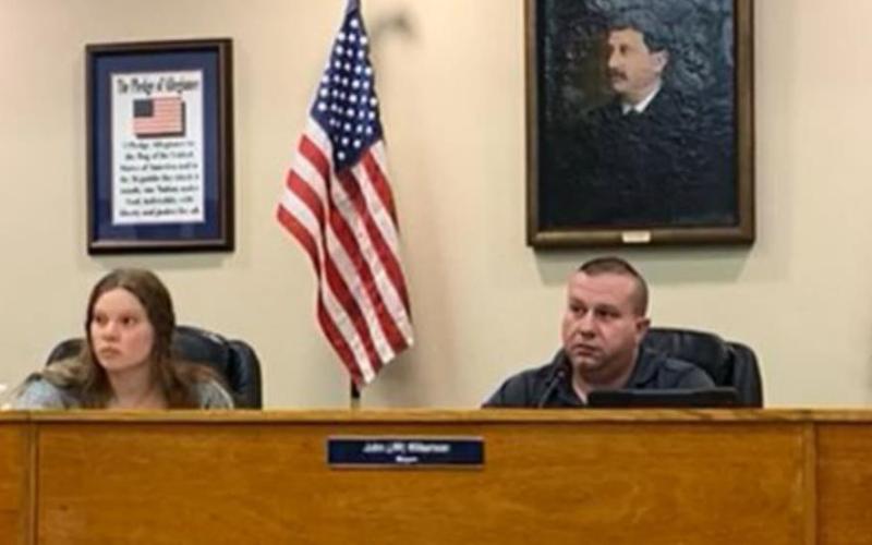 The Kempner City Council approved a new elections ordinance last week. From left are Councilman Dan Long, City Secretary Hayleigh Talasek, Mayor John Wilkerson and Councilman Rob Green. CITY OF KEMPNER TEXAS FACEBOOK PAGE