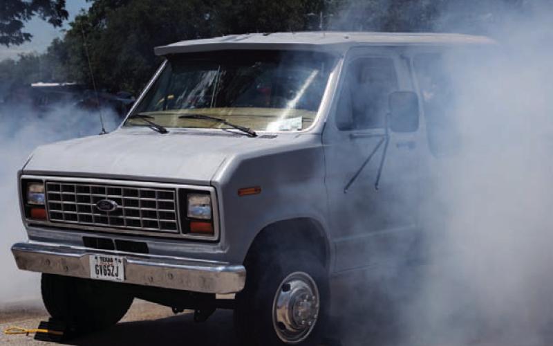 The burnout competition is one of the highlights of the annual Sulphur Creek Car Cruise. ADAM BARRIOS | DISPATCH RECORD
