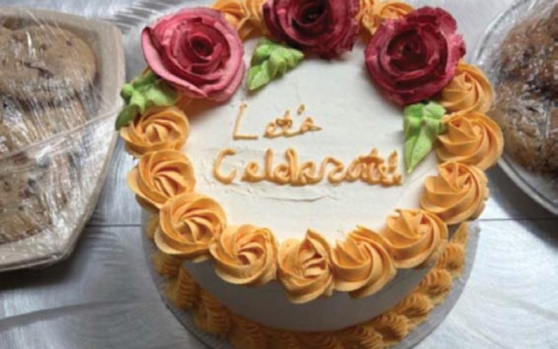 Dean Hannibal’s decorated cake featured some perfectly created roses made of buttercream frosting. Courtesy photo