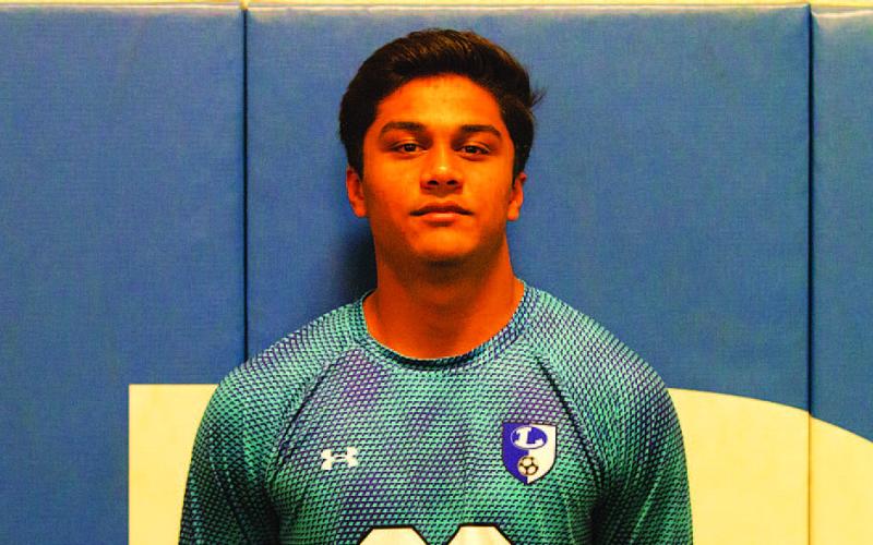 Name: Veer Patel Class: Junior Sport: Soccer Favorite School Subject: Math Favorite Vacation: Italy One Person To Meet: Cole Palmer Main Goal This Season: Get clean sheets