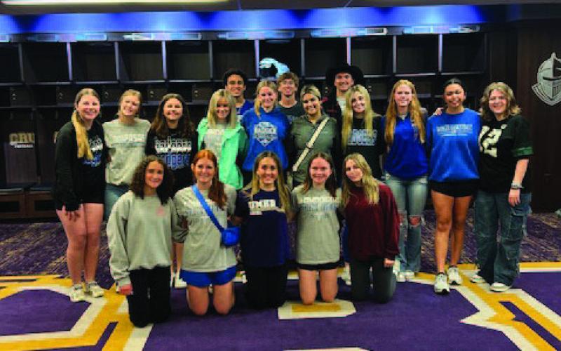 This group of Lampasas student-trainers took a trip to UMHB to tour the facilities. COURTESY PHOTO | JAN BRISTER