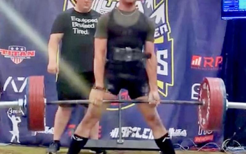 Paul Acosta deadlifts at a USAPL competition in Colorado. COURTESY PHOTO