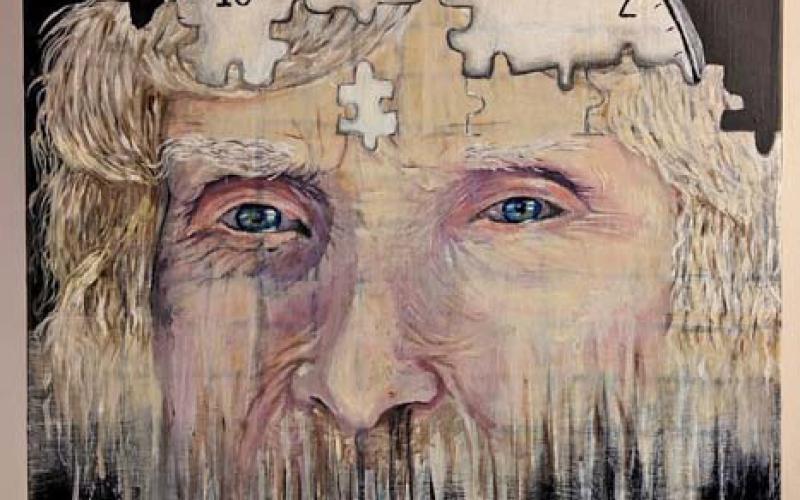 Tate Brown’s art piece is titled “The Unruly Mind.” veronica butler | dispatch record