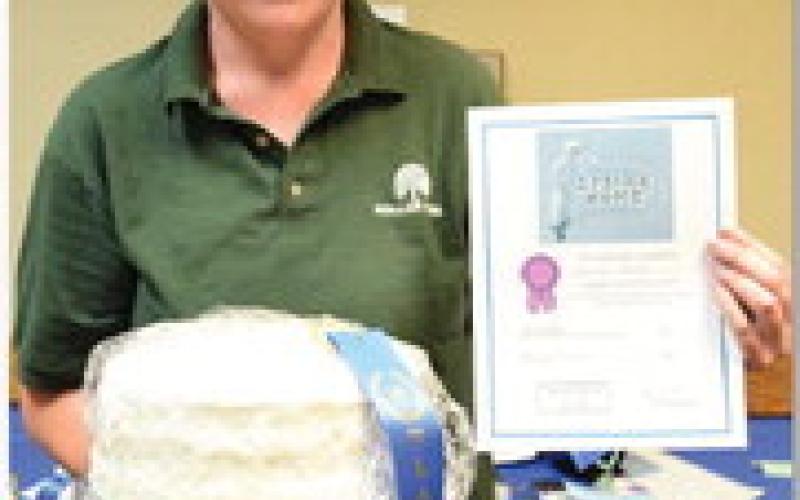 Amanda Smith won adult champion of baked goods with her hummingbird cake. ALEXANDRIA RANDOLPH | DISPATCH RECORD