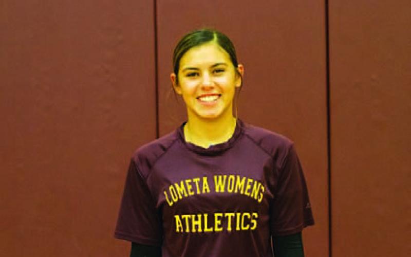 Name: Makynzie Andrade Class: Senior Sport: Volleyball, Basketball, Track, Tennis and Cheer Favorite Teacher or Coach: Mrs. Resa Favorite Place in Town: N/A One Person You Look up To: No one Main Goal This Season: Win more games