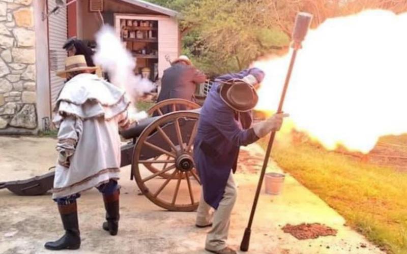 Alamo cannon to be fired at Kempner Fest Cannon shots are scheduled to be fired at 10 a.m., 2 p.m. and 4 p.m. during Saturday’s Kempner Fest at Sylvia Tucker Memorial Park. A re-enactment group is pictured above at a recent event. David Williams | COURTESY PHOTO