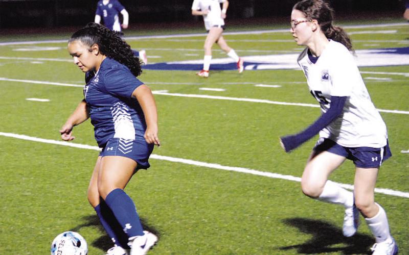 Arianna Bermudez was one of the two goal scorers for the Lady Badgers. HUNTER KING | DISPATCH RECORD