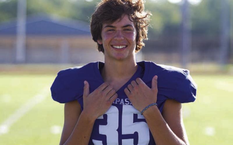 Name: Jackson Wright Class: Junior Sport: Football and Baseball Favorite Movie: 21 Jump Street Favorite Midnight Snack: Ramen Noodles Favorite Social Media: TikTok Main Goal This Season: 50 Tackles