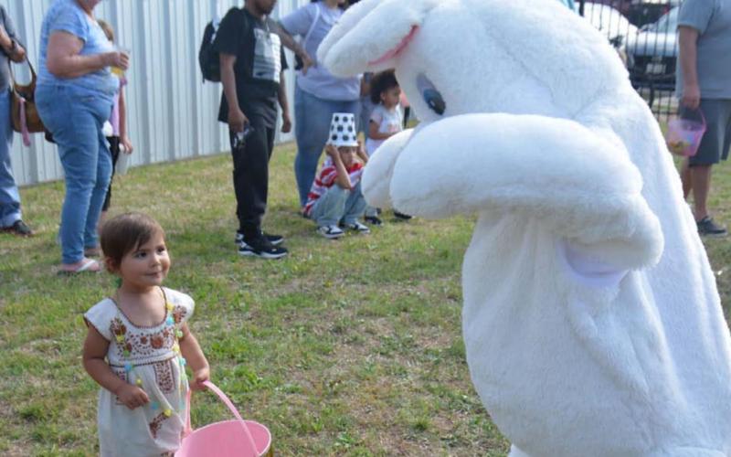 The Easter Bunny pays a visit to Lampasas