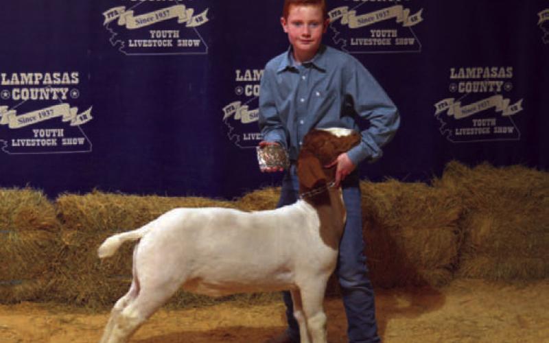 Weston Sewell was named the Junior Showmanship winner for market goats. ERICK MITCHELL | DISPATCH RECORD