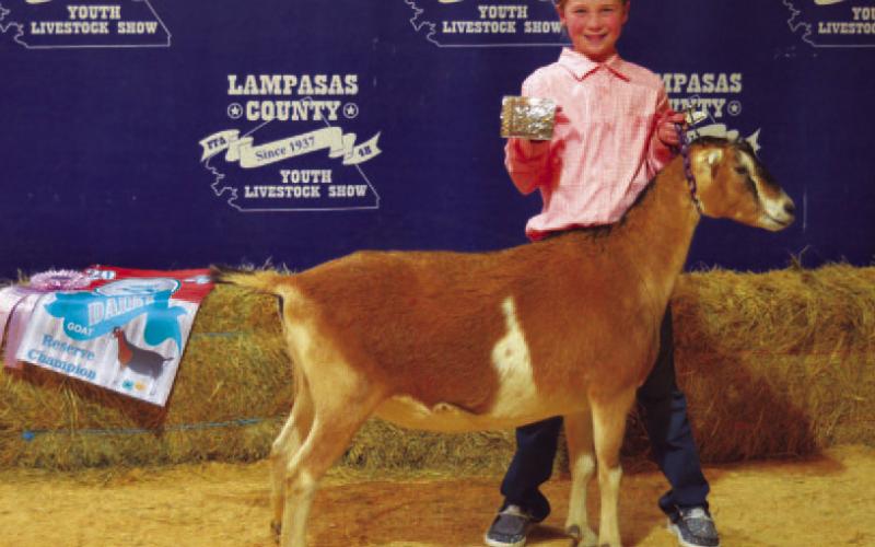 Blakely Brooks had the reserve champion dairy goat. ERICK MITCHELL | DISPATCH RECORD