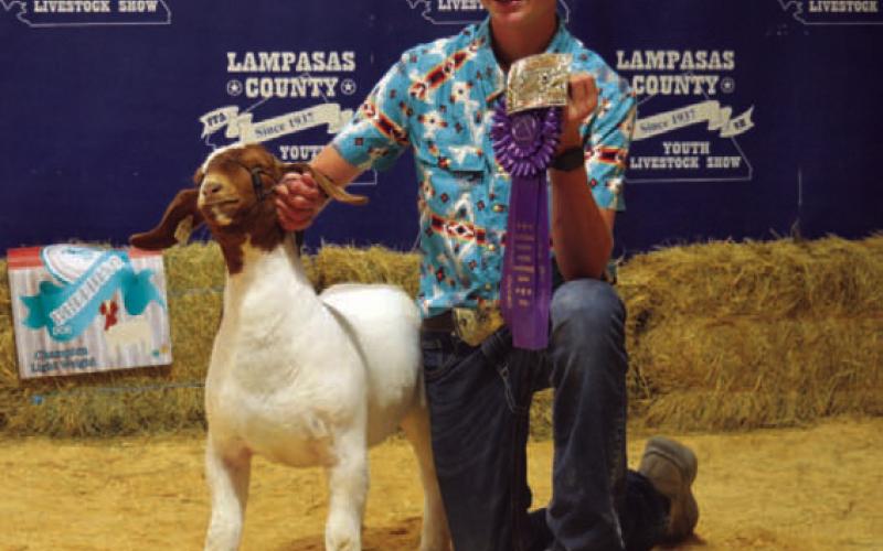 Hadley Kuhl had the grand champion breeding goat this year. ERICK MITCHELL | DISPATCH RECORD