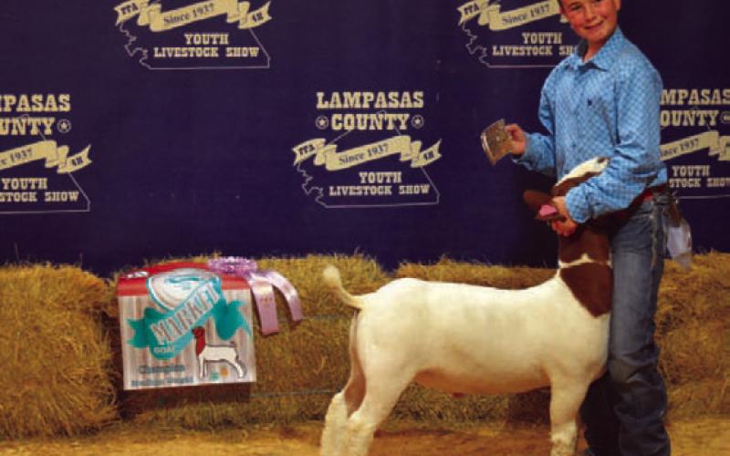 Wyatt Tucker exhibited the reserve champion market goat. ERICK MITCHELL | DISPATCH RECORD