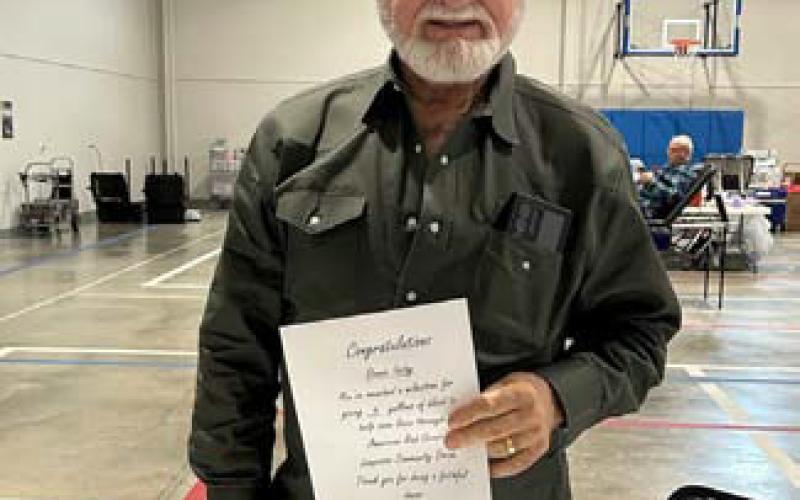 Ron Ischy has cumulative donations of six gallons of blood. COURTESY PHOTO