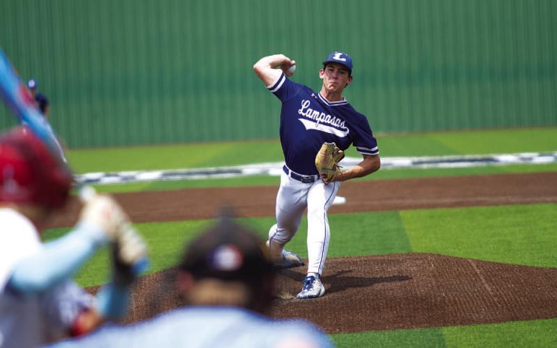 J.T. Posten had his best stuff on the mound in game two for the Badgers. HUNTER KING | DISPATCH RECORD
