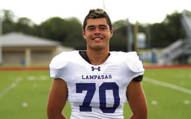 Name: Jeremiah Peters Class: Junior Sport: Football, Track and Wrestling Favorite Teacher or Coach: Coach Cleavinger Favorite Place in Lampasas: Golf Course One Person You Look Up To: My dad Main Goal This Season: Get better