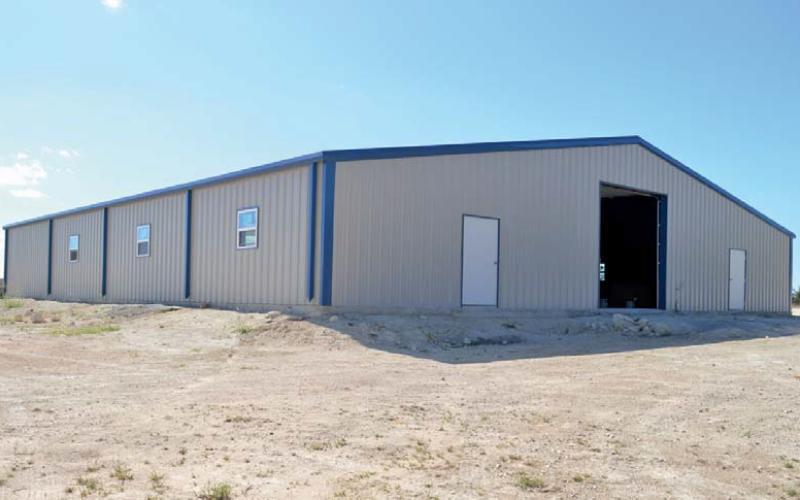 The ag barn to assist area students in housing their animals is nearing completion. Proceeds from the fundraiser event are expected to finish out the work. erick mitchell | dispatch record