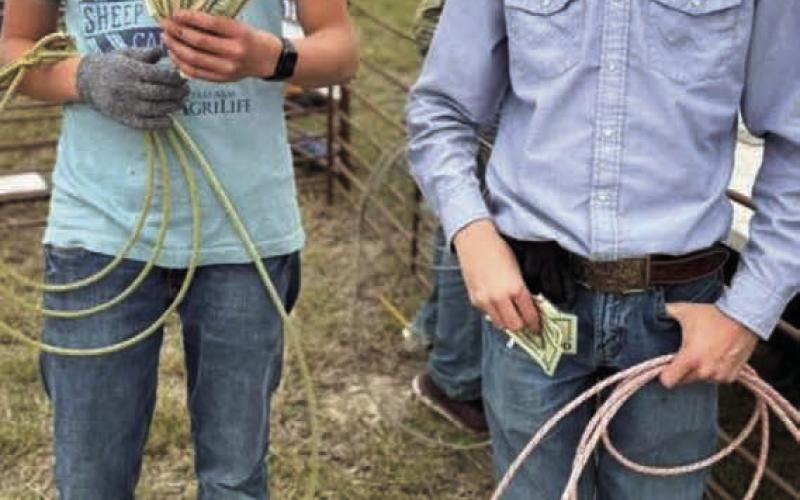 These youth goat roping winners earned a cash prize for their finish at last weekend’s Lometa Diamondback Jubilee competition. TERRI HARRIS | COURTESY PHOTO