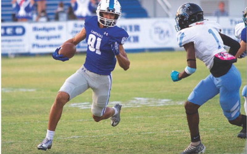 HUNTER KING | DISPATCH RECORD Ty Johnson picked up 20-plus yards on the first offensive snap of the game.
