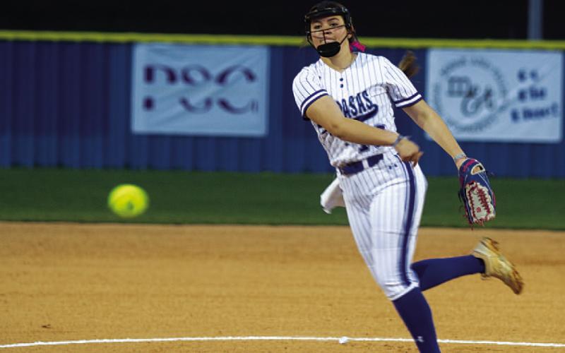Brooklyn Farmer was the Lady Badgers’ best pitcher in the 2023 season. FILE PHOTO
