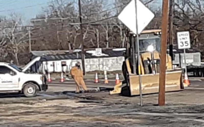 Water crew makes repairs after harsh cold