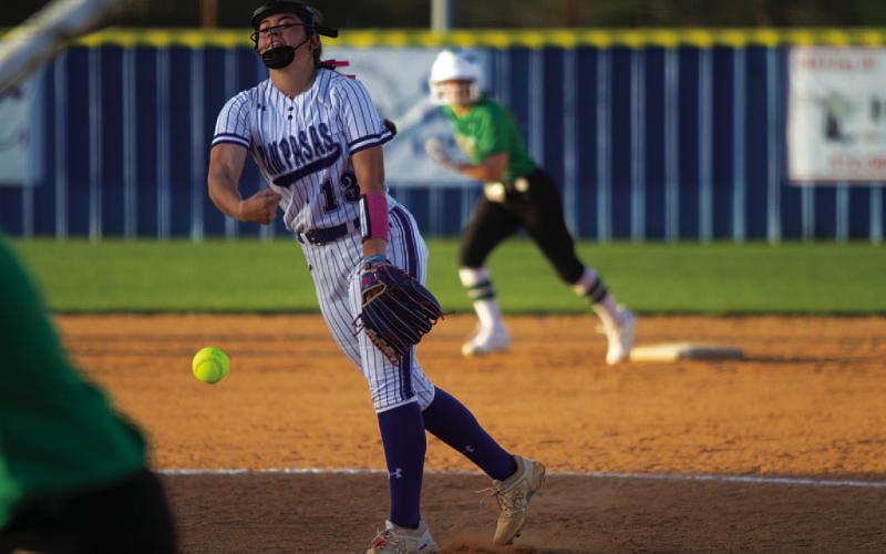 HUNTER KING | DISPATCH RECORD Brooklyn Farmer ptiched all seven innings in last Friday’s loss.