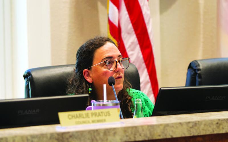 Lampasas City Council member Cathy Kuehne asked for an explanation about the Lampasas Central Appraisal District’s “tier 2” status and also the necessity to add two employees in its budget. Chief Appraiser Juan Saucedo told the council there have been problems at the LCAD, and it will take proper funding and staff to get things back on track. ERICK MITCHELL | DISPATCH RECORD