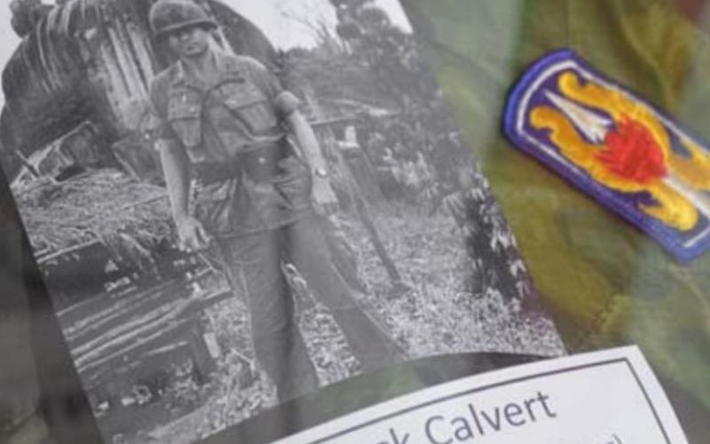 Most of the items in the special exhibit come from local residents, such as this photo of former mayor Jack Calvert taken during his time in Vietnam. monique brand | dispatch record