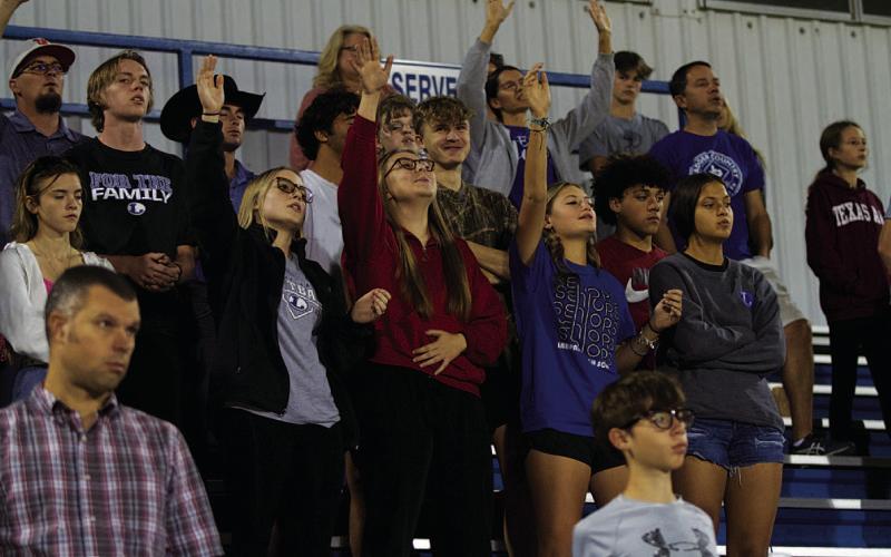 FILE PHOTO Lampasas students join in worship at the annual gathering.
