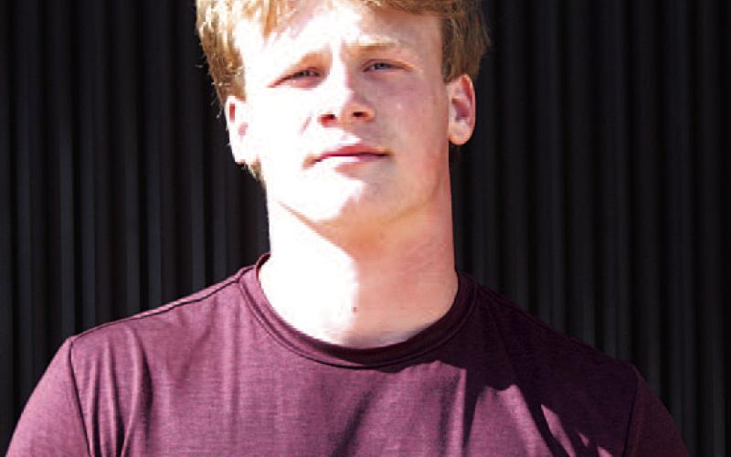 Name: Cayhil Isom Class: Junior Sport: Baseball and Football Favorite Teacher or Coach: Coach Chapa Favorite Place in Lampasas: Ridge’s House One Person You Look Up To: Ty Borchardt Main Goal This Season: Nuke baseballs