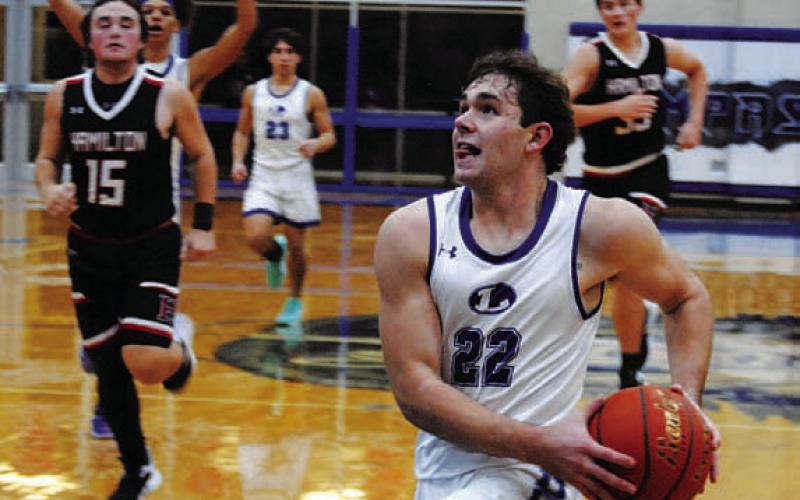 Carter Johnson goes up against Hamilton Monday night. HUNTER KING | DISPATCH RECORD