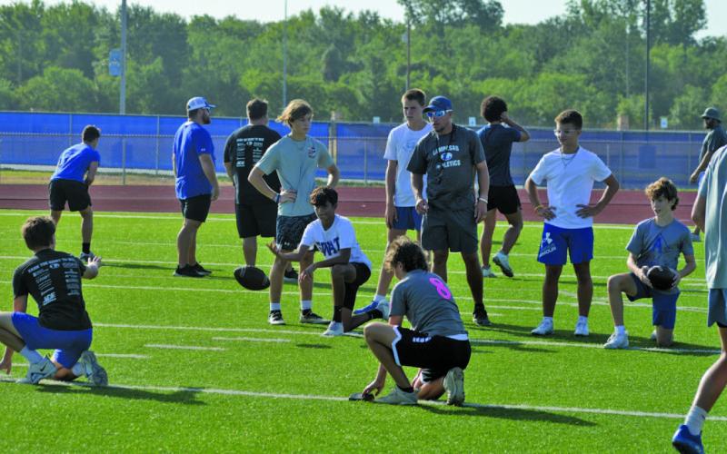 Badger football holds middle school, freshman