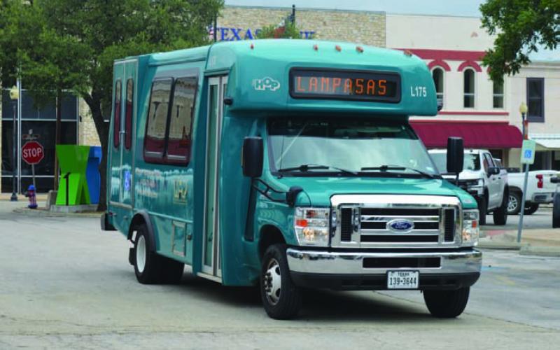 The HOP bus offers transportation services within the city of Lampasas. A rural service to the unincorporated parts of the county could be added later this year if funding is available. ERICK MITCHELL | DISPATCH RECORD