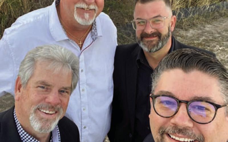 COURTESY PHOTO The award-winning a capella quartet Sterling is appearing in a repeat performance at Songfest.