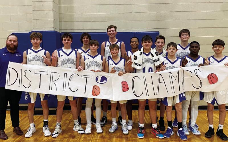 This group of freshman Badgers finished their season as undefeated district champions. COURTESY PHOTO | MINDI PRATUS