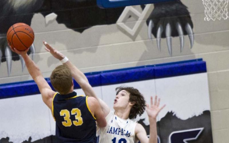 Kaeden Crawford (10) defends against Stephenville earlier this season. Stephenville has defeated Graham, the Badgers’ first playoff opponent. JEFF LOWE | DISPATCH RECORD