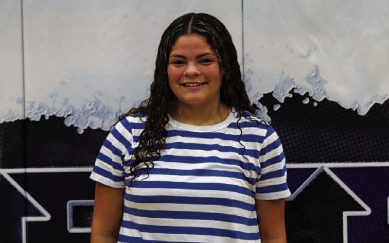 Name: Adalynn Munoz Class: Freshman Sport: Volleyball, Softball and Basketball Favorite Teacher or Coach: Coach Tippie Favorite Place in Lampasas: Lollie’s One Person You Look Up To: My mom Main Goal This Season: To succeed