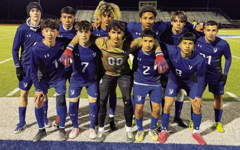 COURTESY PHOTO | SAMUEL BURNSIDE This was the Badgers’ starting 11 for their match Tuesday against Ellison.