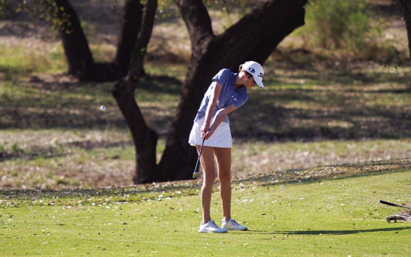 Emma Clark rounded out the podium finish for Lady Badger golfers. HUNTER KING | DISPATCH RECORD
