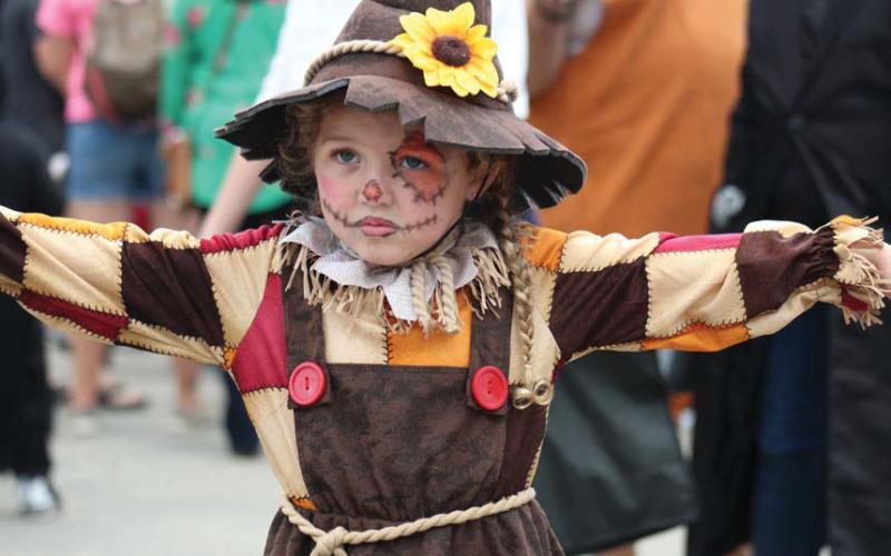 File Photo Expect to see some creative costumes, like this scarecrow from a previous event, at Squared Silly on Saturday from 5-7:30 p.m. around the courthouse square.
