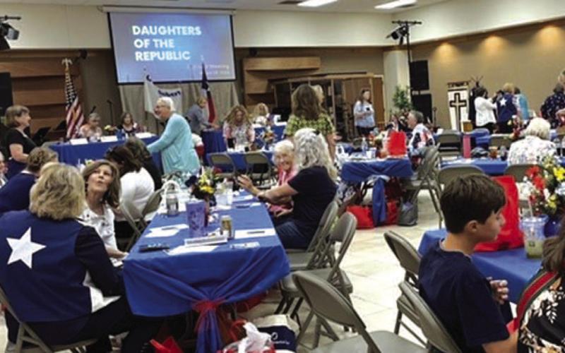 Close to 100 Daughters of the Republic of Texas were on hand for the District V meeting hosted by the Oran Milo Roberts Chapter last week at Lampasas Methodist Church. COURTESY PHOTO