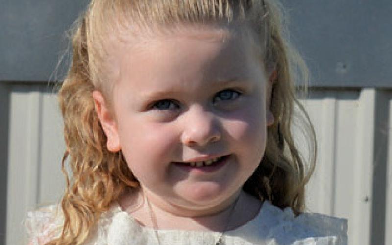 Ella Thiele Age: 5 Parents: Jamie and Rebecca Thiele