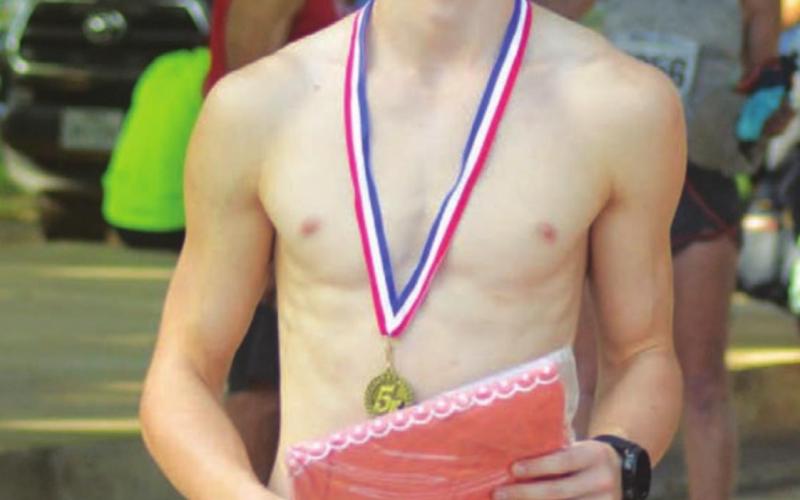 Alexander Roberts finished first in the 5K run. CHARLES WILSON | COURTESY PHOTO