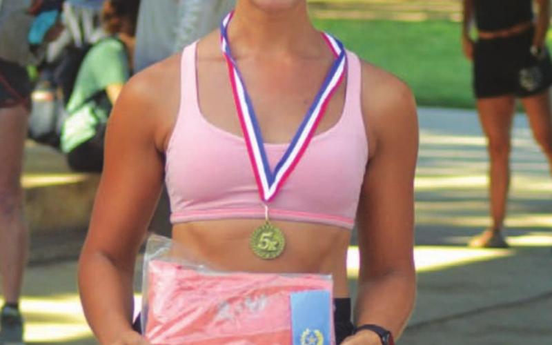 Meghan Oberie was the first female runner to finish the 5K run. CHARLES WILSON | COURTESY PHOTO