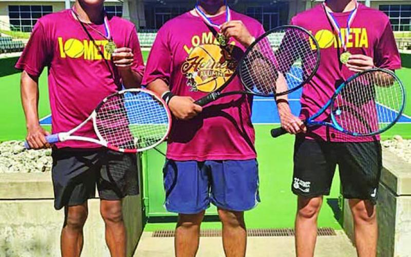 Jeremiah Torres, left, Emmanuel Prado and Ivan Oliver Douwsma pose with their medals from last week’s tournament. COURTESY PHOTO | FRANK REYES III