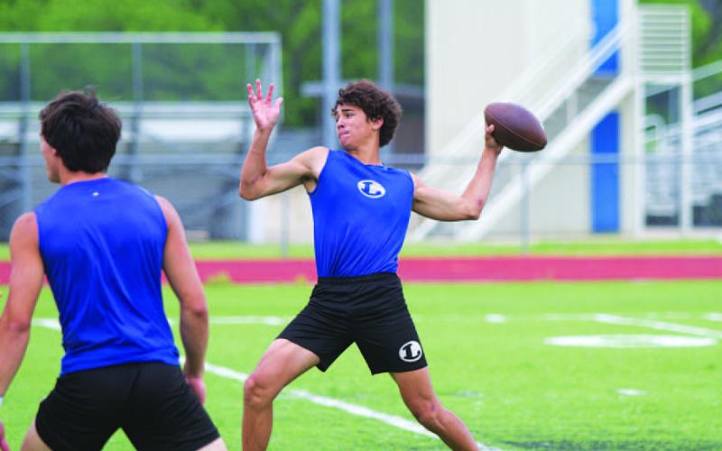 HUNTER KING | DISPATCH RECORD Tripp Stinnett will have a big role with the Badgers at either quarterback or receiver.