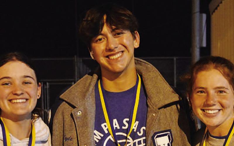 Caroline White, left, Clyde Ashfield and Allison Valdez all won medals at the Pflugerville tournament. COURTESY PHOTO
